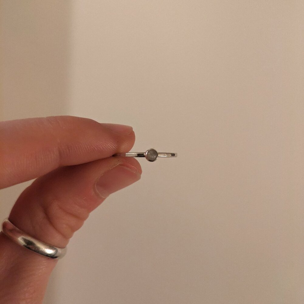Sterling Silver Moonstone Ring